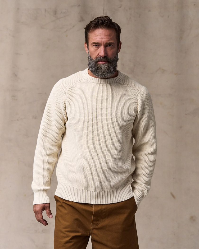Filson Vintage Cotton Crewneck Sweater natural front