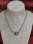 Large gunmetal bead NW-24-132