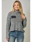 Flag Turtleneck Sweater