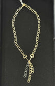 Multi Metal Chain Necklace with Gold Stirrups nw 24 42