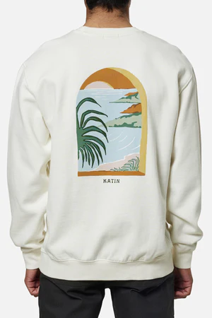 Katin Vista Crew Sweatshirt | Vintage White back