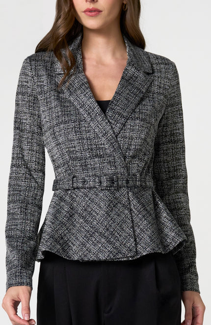 Penny Belted Peplum Blazer
