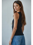 Knit Ribbed Round Neck Tank