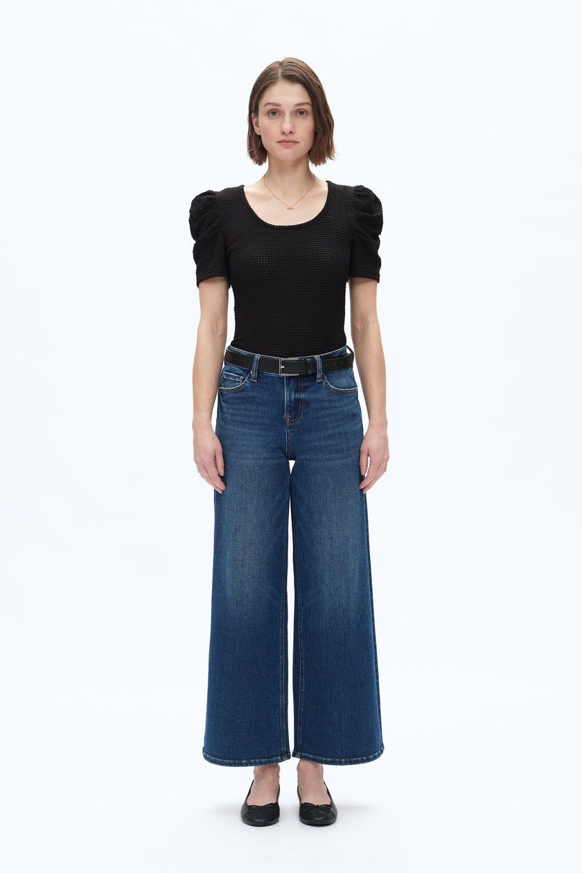 Lisa Mid Rise Wide Leg front