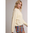 Relaxed Crewneck Soft Knit Sweater - Banana Milk
