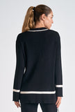 8 Sweater v Neck black back