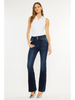 HIGH RISE WIDE WAISTBAND SKINNY BOOTCUT | Dark