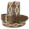 Western Leather Bet brown cream