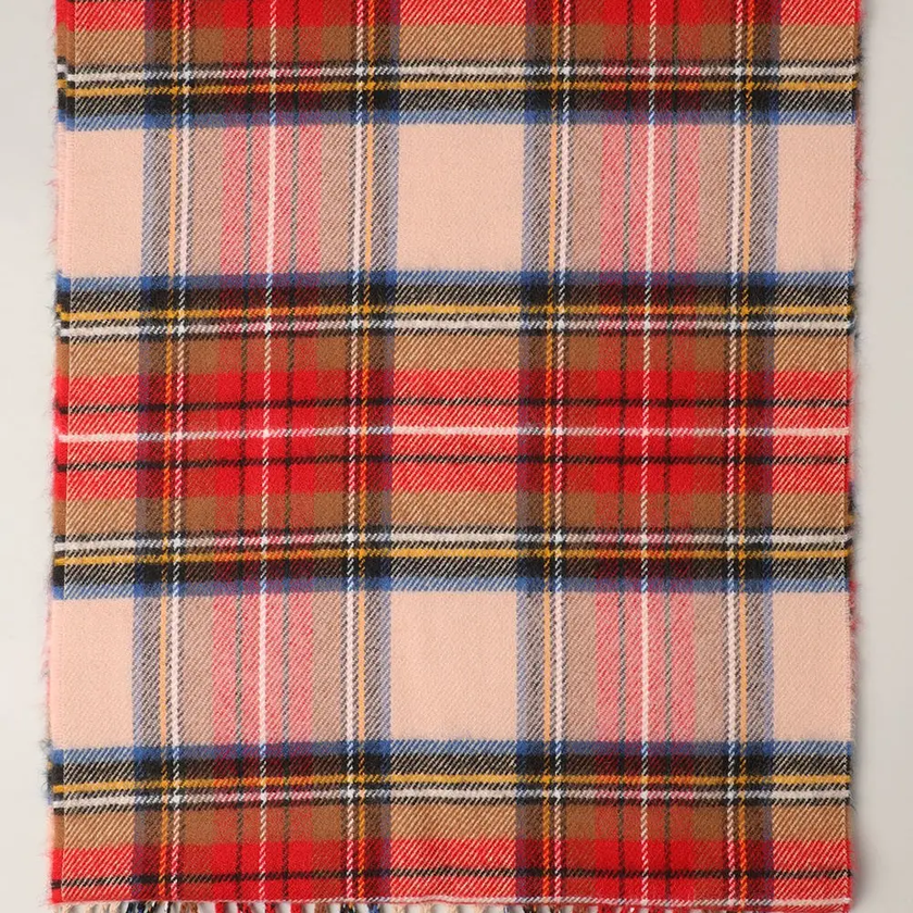 Softer Than Cashmere Plaid Scarf pink