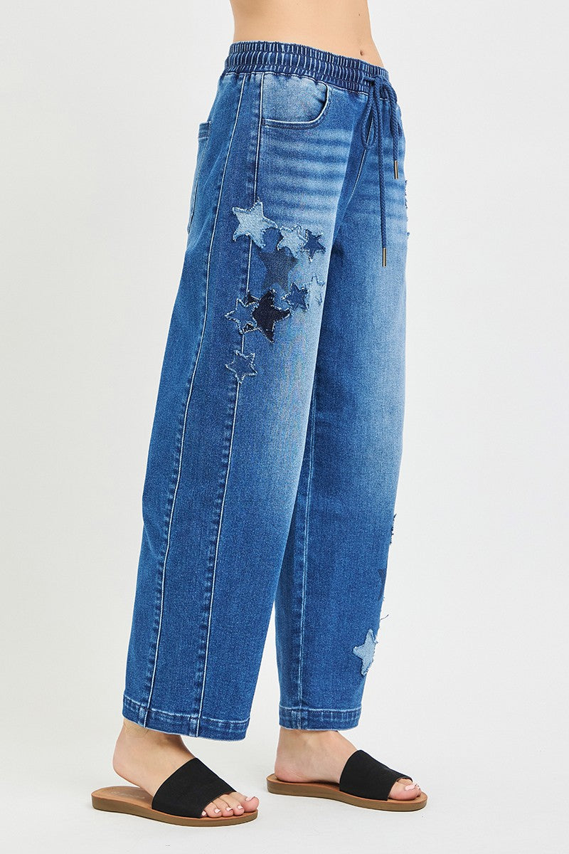 Oregon Stars Crop barrel Pant front/side