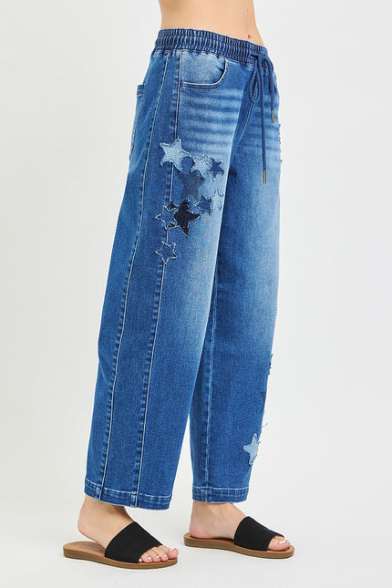 Oregon Stars Crop barrel Pant front/side