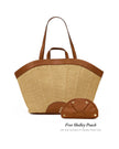 Resort Tote, raffia-front