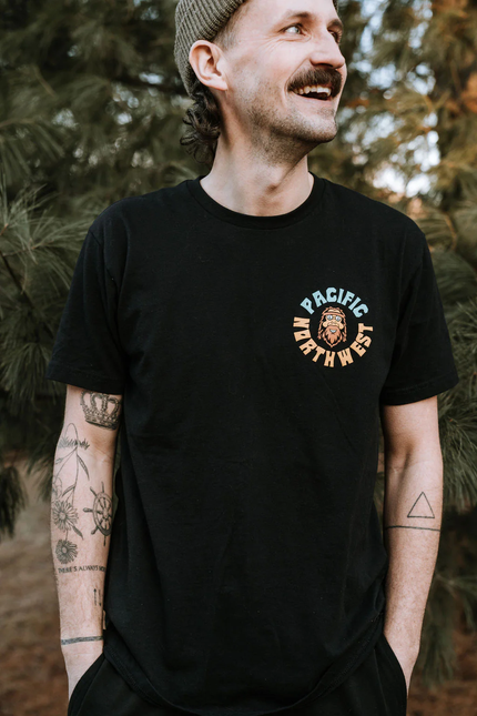 NW Vibes Supply Co Groovy Sasquatch Tee front