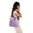 Joy Hobo 2 In 1 Handbag Soft Purple / Coffee Handle