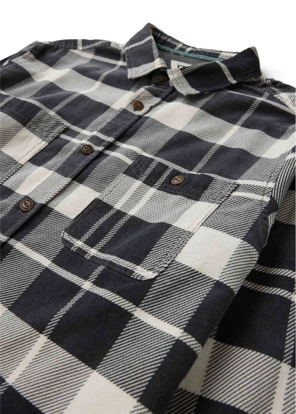 Rails Cord Printed Eco LS Shirt gra close up