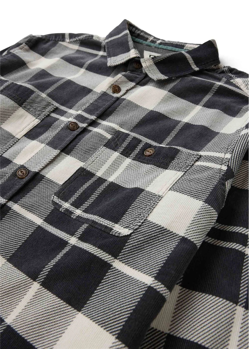 Rails Cord Printed Eco LS Shirt gra close up