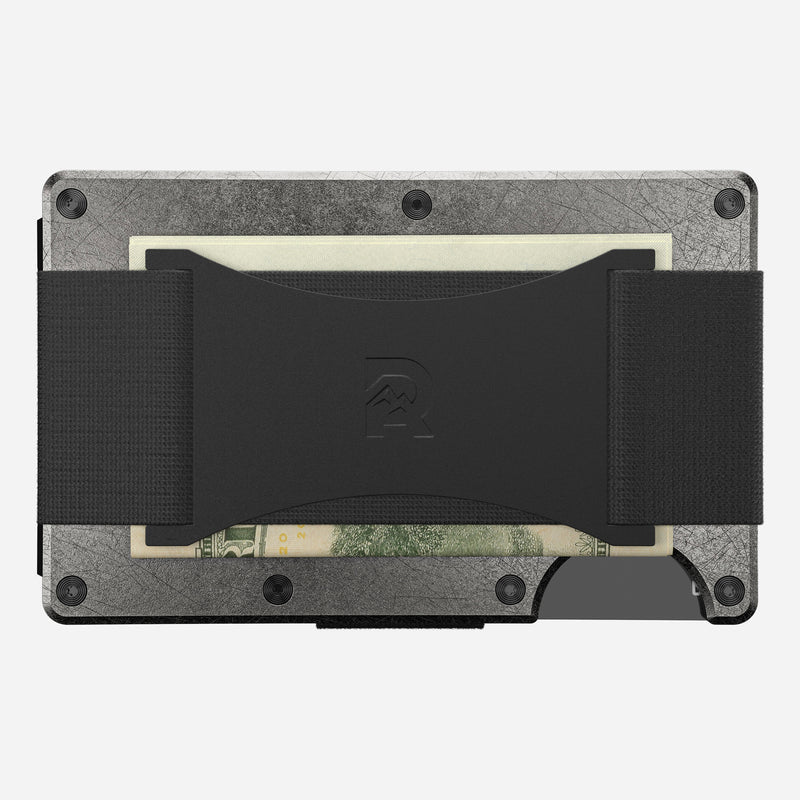 Ridge Wallet | Stone Washed Titanium - Cash Strap