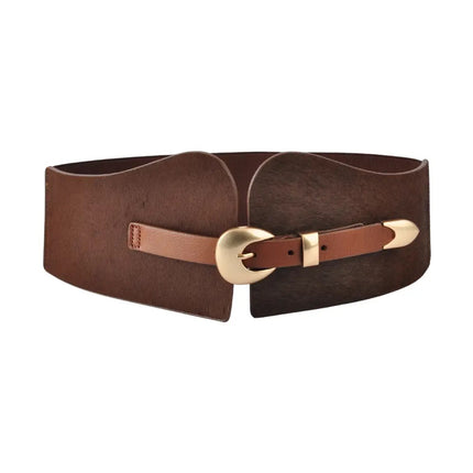 Calf Hair Waist Belt
