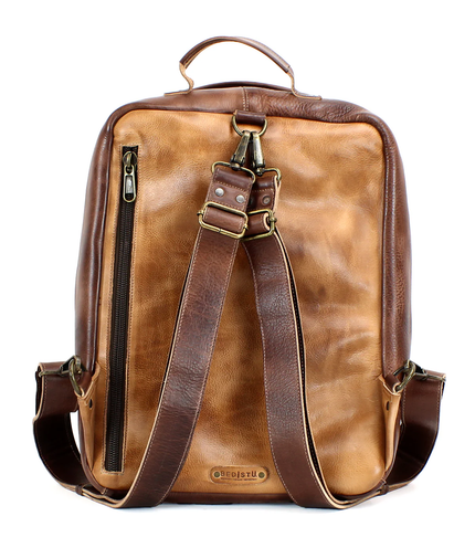 Bed|Stu Kamet Backpack Tan Teak Rustic Back