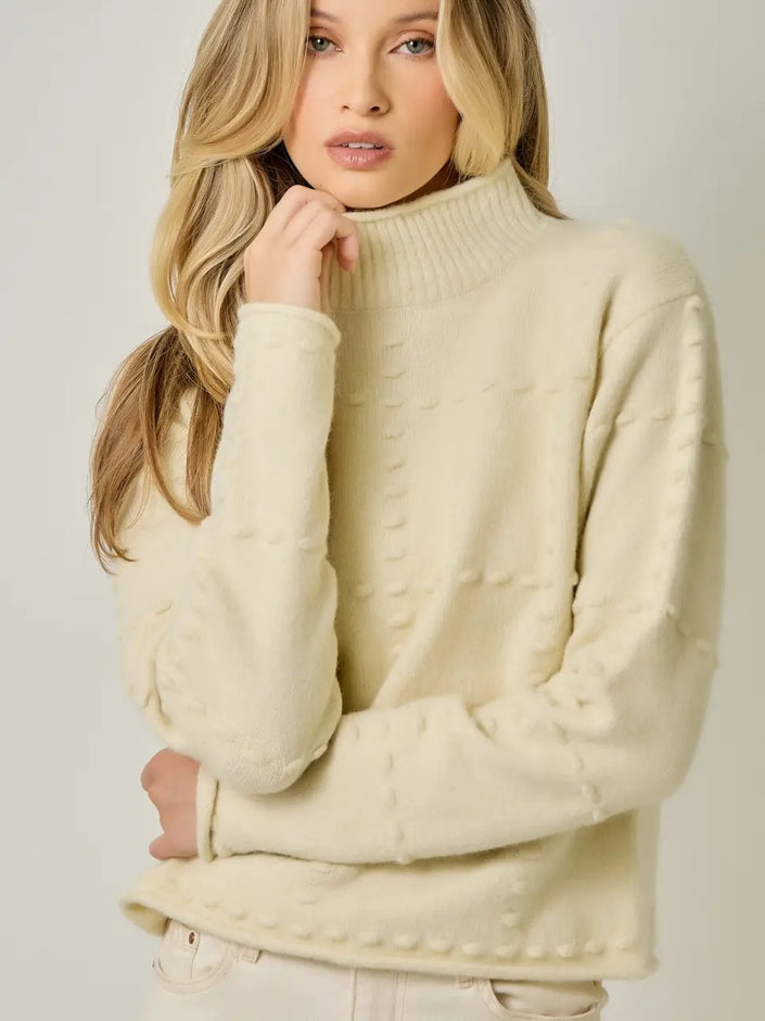 Clarise High Neck Mohair Sweater