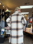 Hannah Large Scale Check Oversized Coat