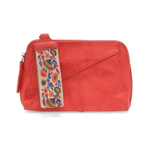 Sizzling Red Gigi Crossbody with Woven Wrist Strap front