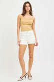Janice High Rise Scalloped EMB Short