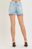 Suzy Scallop Denim Shorts-back