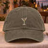Martini Embroidered Hat
