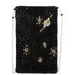 Holidaze Silver and Black Beaded Crossbody Phone Bag back