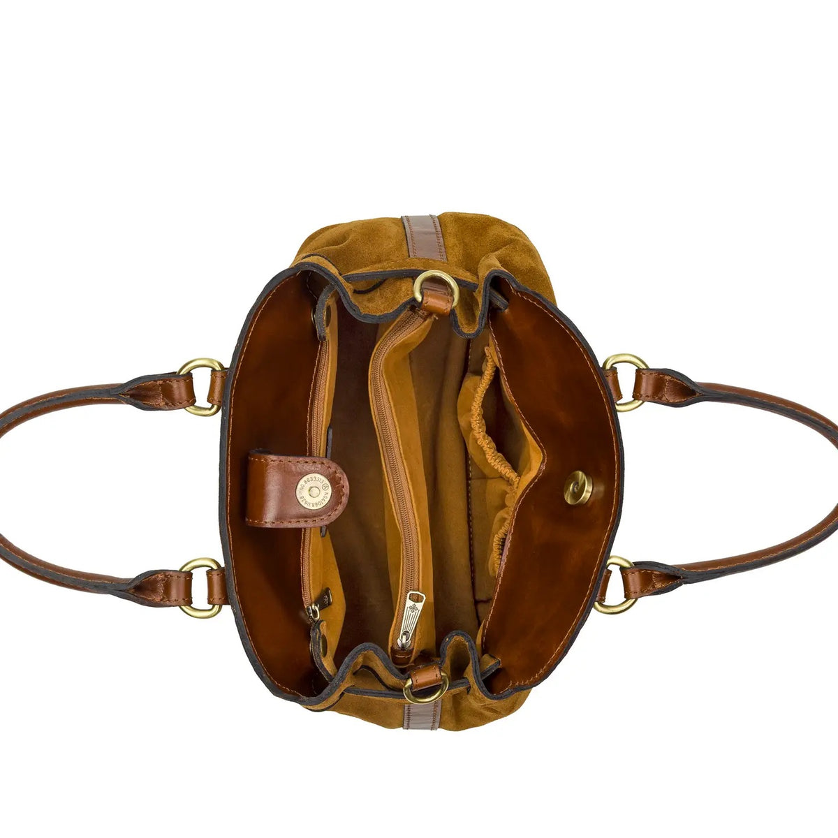 Stratford Satchel - Suede Leather-interior