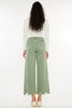 HIGH RISE CROPPED WIDE LEG Olive back