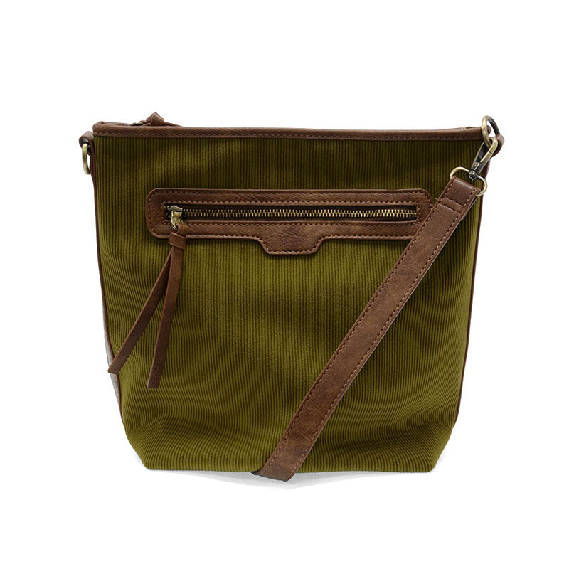 Corduroy Silas Bucket Crossbody olive