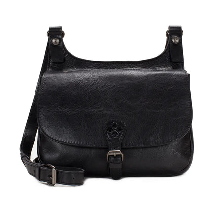 London Saddle Bag, black-front