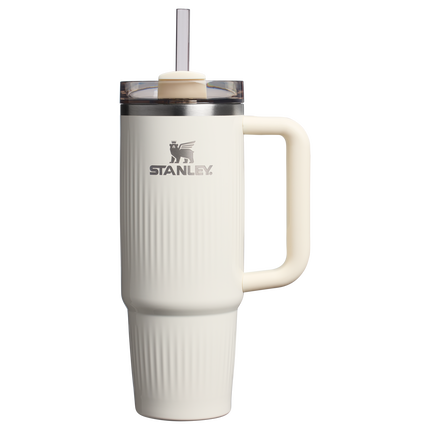 Cream Gloss The Quencher® H2.0 Fluted Tumbler 40 OZ
