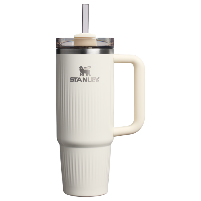 Cream Gloss The Quencher® H2.0 Fluted Tumbler 40 OZ
