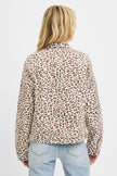 Leopard Print Oversized Jackets Stretchy