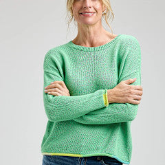 Ella Bottom Detail Sweater mint