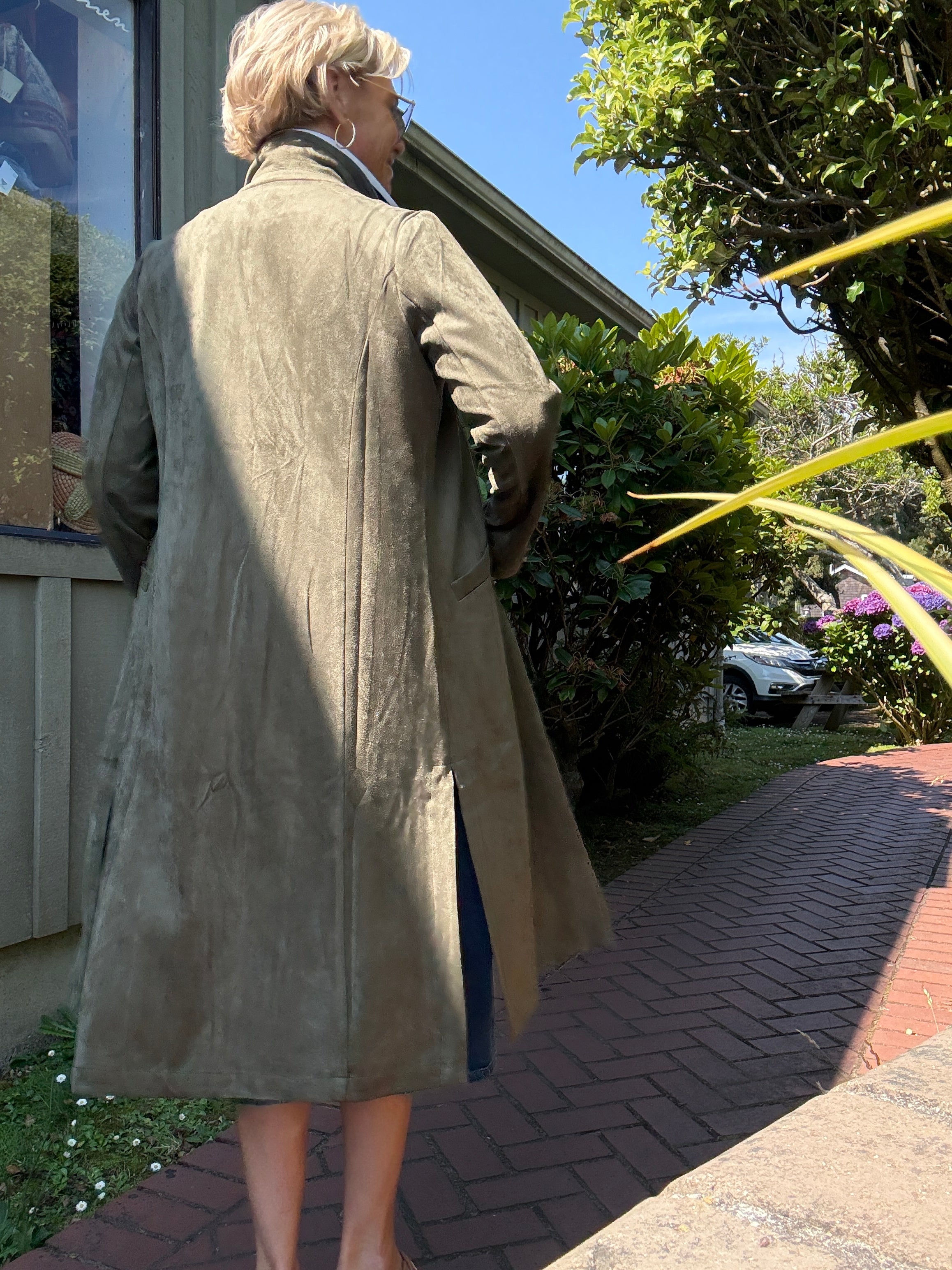 Mandy Faux Suede Duster