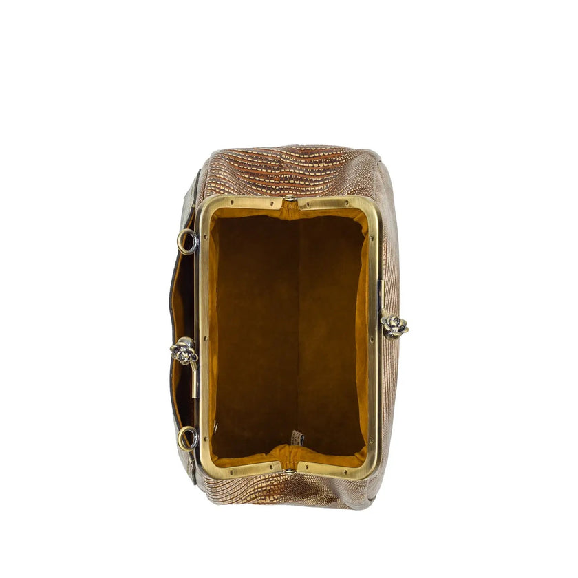 Tabby Frame - Lizard, bronze metallic-interior