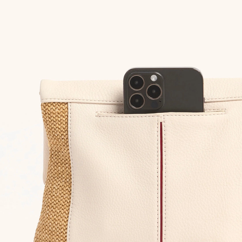 VIP Med-Calla Lily White Raffia BG