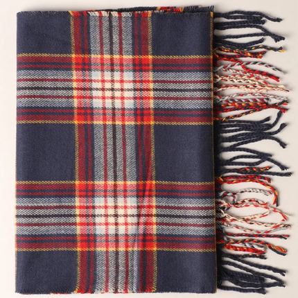 Cashmere Feel Plaid Scarf