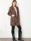 Fiona Flocked Plaid Jacket