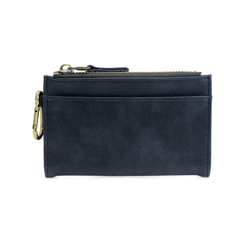 Bobbie Bifold Wallet with Carabiner navy