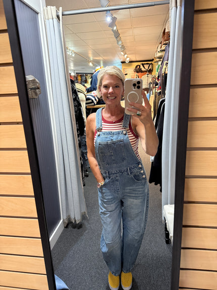 SLOUCHY RELAX FIT  OVERALL denim
