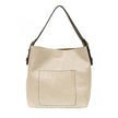Joy Hobo Handbag - Metallic Pearl & Coffee Handle