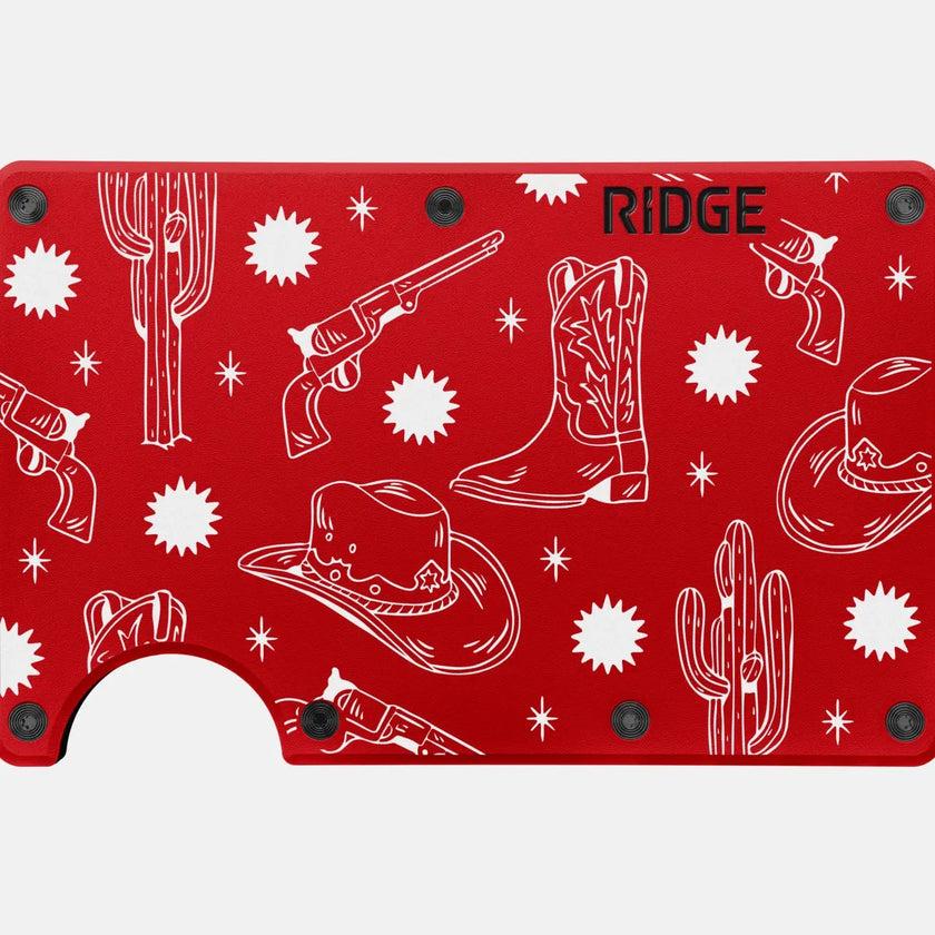Ridge Wallet | Rodeo Red-Outlaw Cash Strap