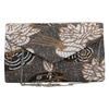 Beaded Pewter Floral Envelope