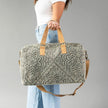 Sage Vintage Inspired Textured Duffel