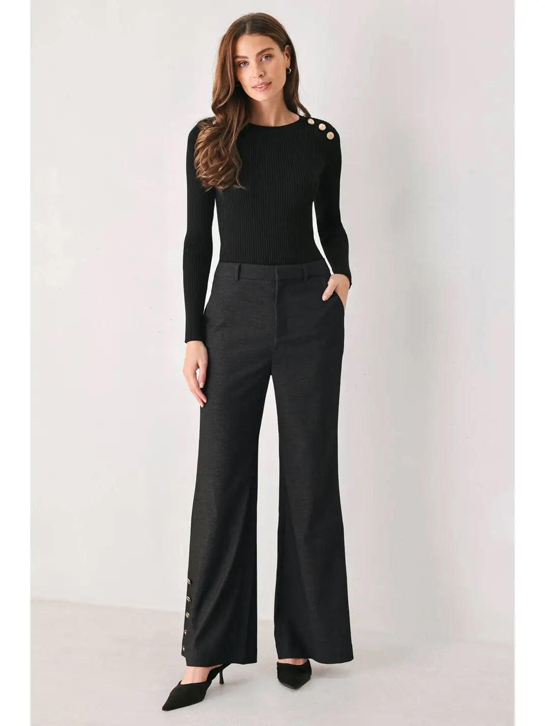 Therese Solid Woven Pant